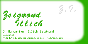 zsigmond illich business card
